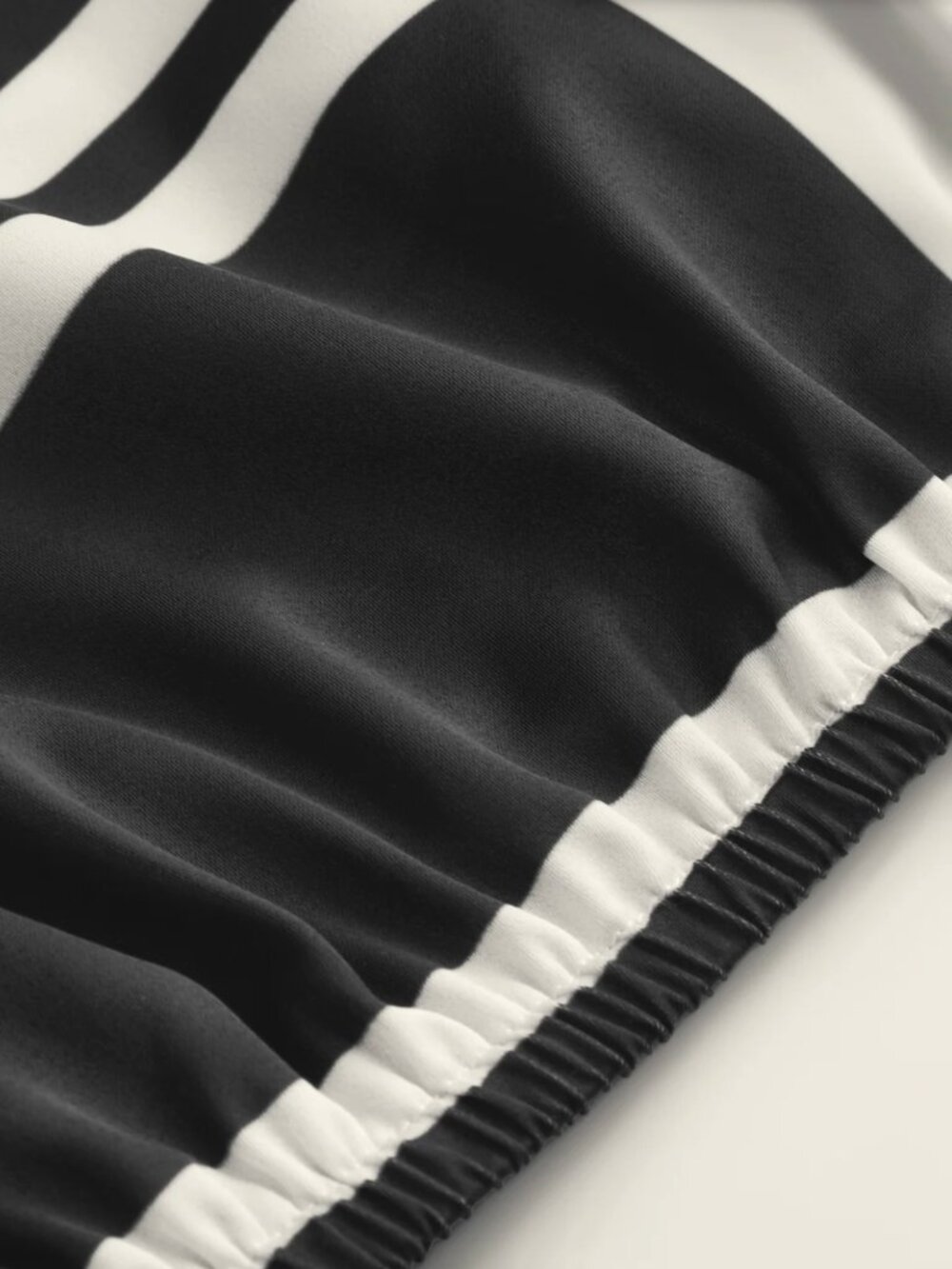 NEW Commense Geometric Stripe Halter Wrap Tie Satin Top - Small - Picture 2 of 2